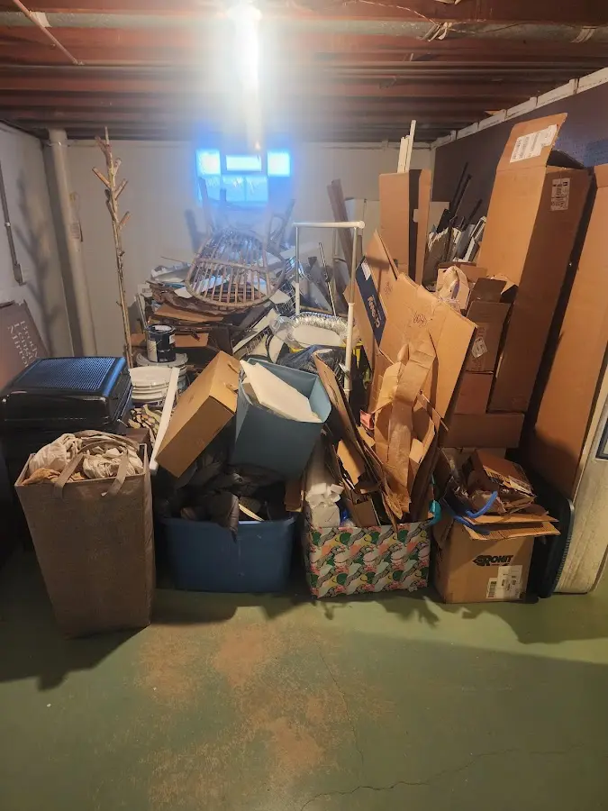 Roll-off dumpster container at job site for Roll Off Dumpster Rental in Little Egg Harbor